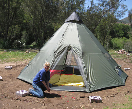 Teepee classroom for Spring Institute 2010 at HGSA